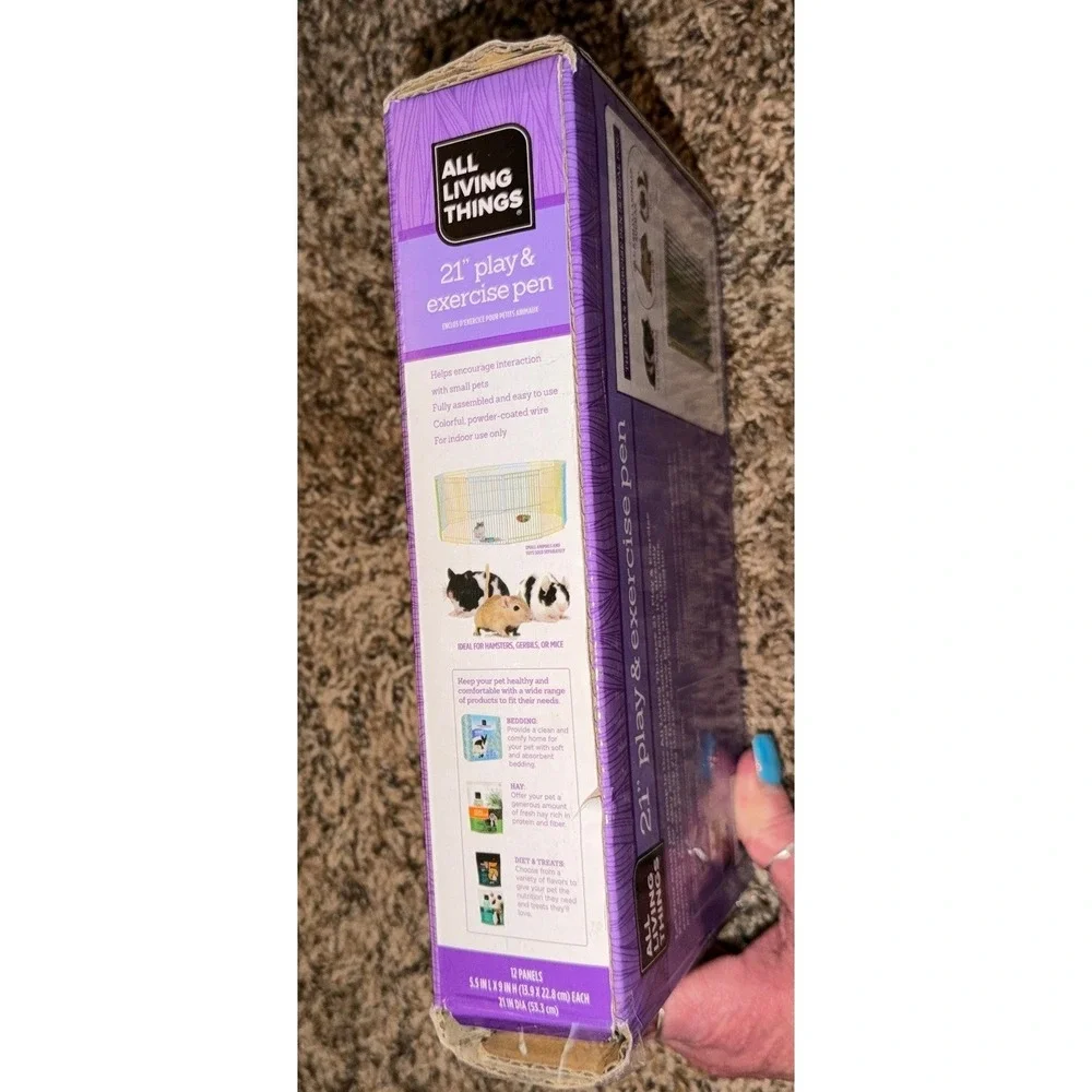 All Living Things-Play & Exercise Pen for Mice, Hamster, Gerbils 21' (WTT)